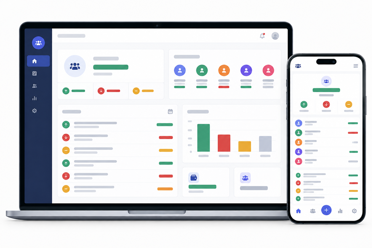 Khatamel group ledger dashboard preview
